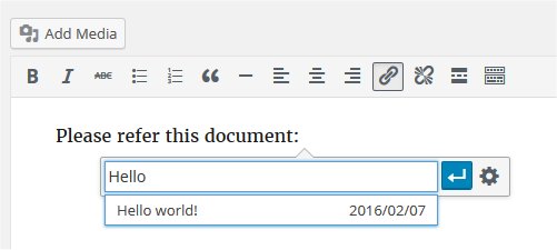 Inline Link editing