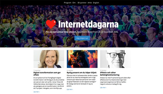 Internetdagarna.se - proudly running on WordPress