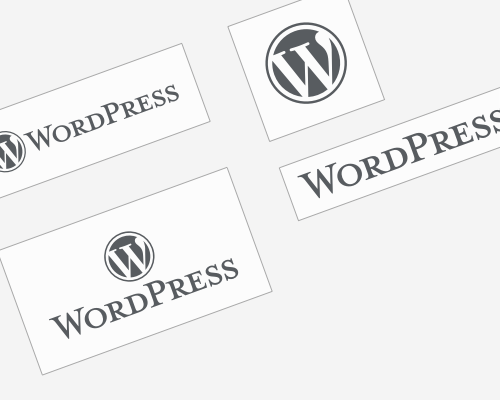 WordPress logotyp -  všechny verze