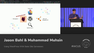 Jason Bahl, Muhammad Muhsin: Using WordPress With Static Site Generators