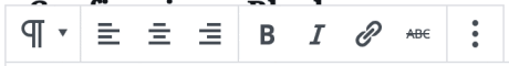 Blockredigerare – Paragrafverktygsfält