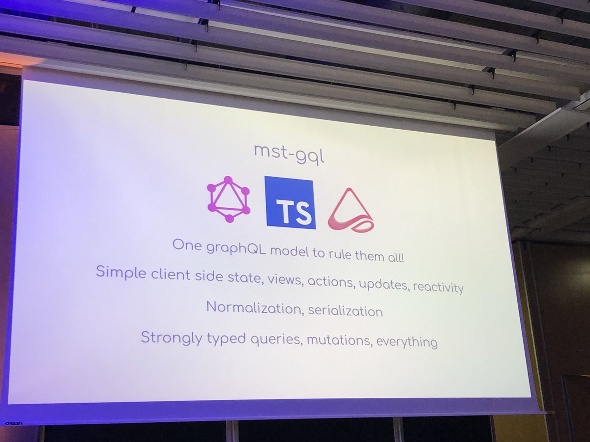 ‪One GraphQL model to rule them all‬
‪Simple client side states, views, actions, updates, reactivity‬
‪Normalization, serialization‬
‪Strongly typed queries, mutations, everything‬