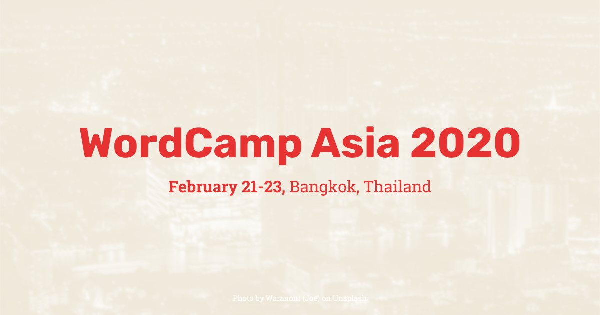 WordCamp Asia 2020