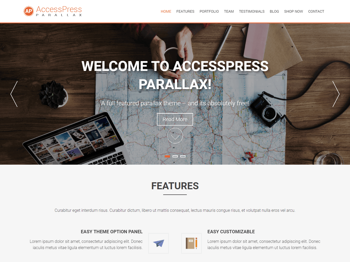 AccessPress Parallax