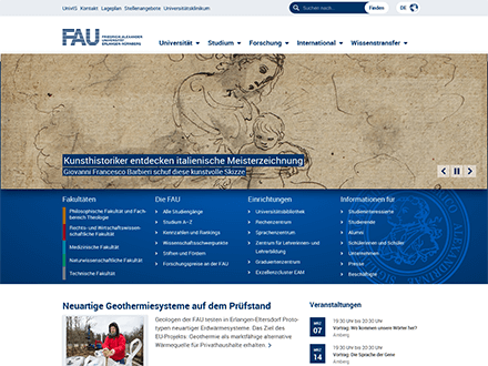 Startseite FAU