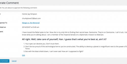 Moderate Comment
