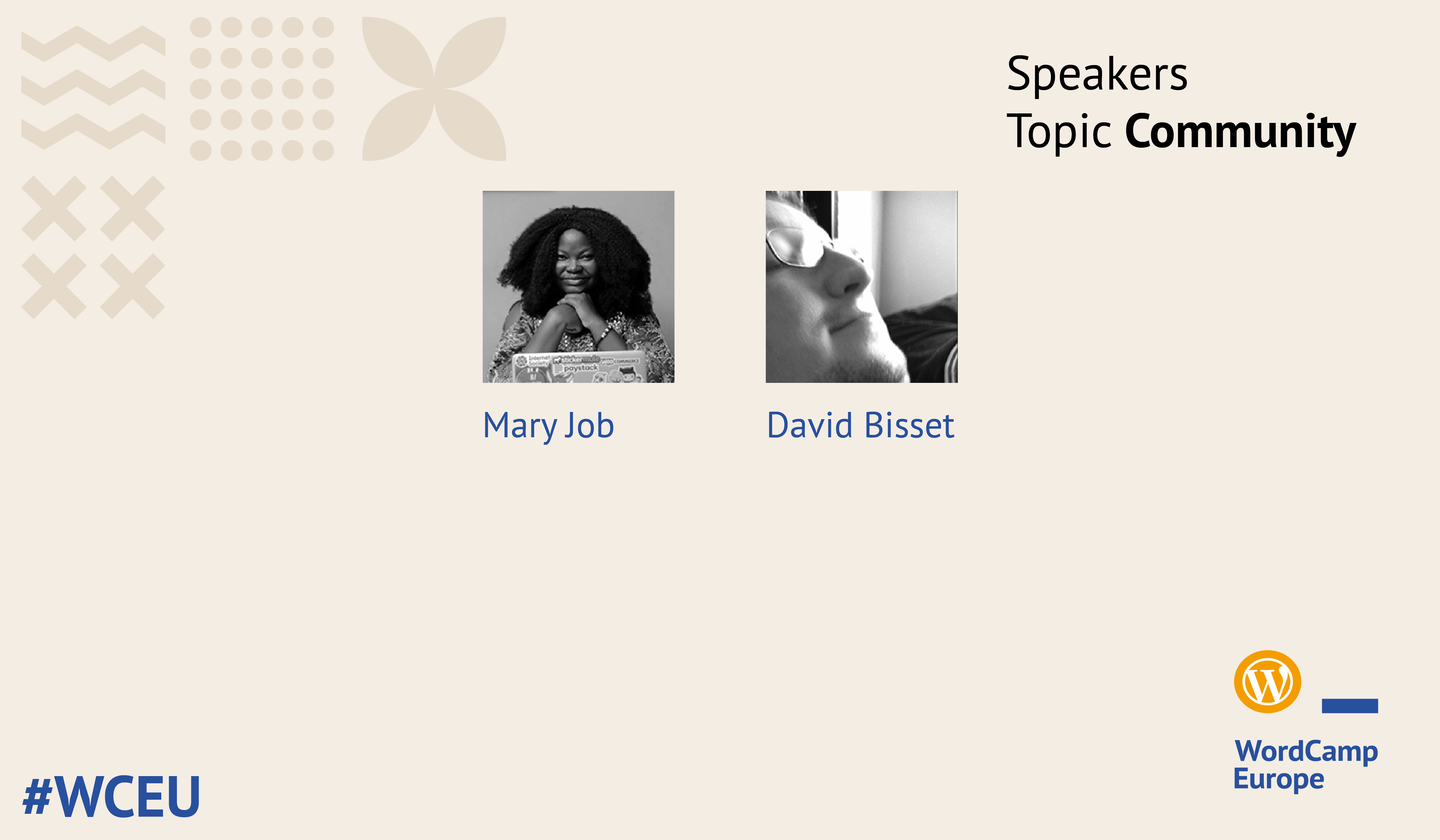 WCEU 2020 Online Community speakers