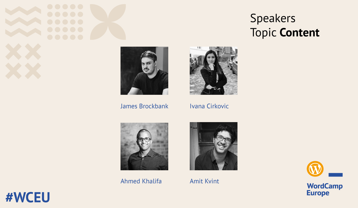 WCEU 2020 Online speakers - content