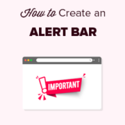 How to Create an Alert Bar in WordPress