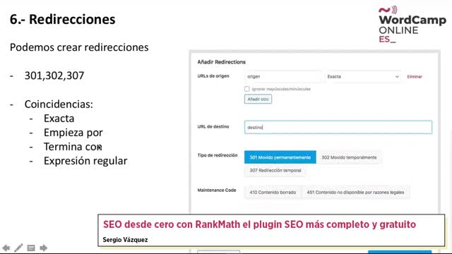 Sergio Vazquez: SEO desde cero con RankMath el plugin SEO más completo y gratuito