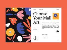 Mail Art by Lola Kekenadze   #dribbble #design #webdesign #illustration #branding