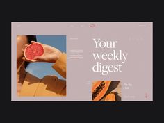 AVST Weekly Digest Animation gif shop digest blog e-commerce typography photo interaction promo motion design fashion concept website interface grid animation web ux ui