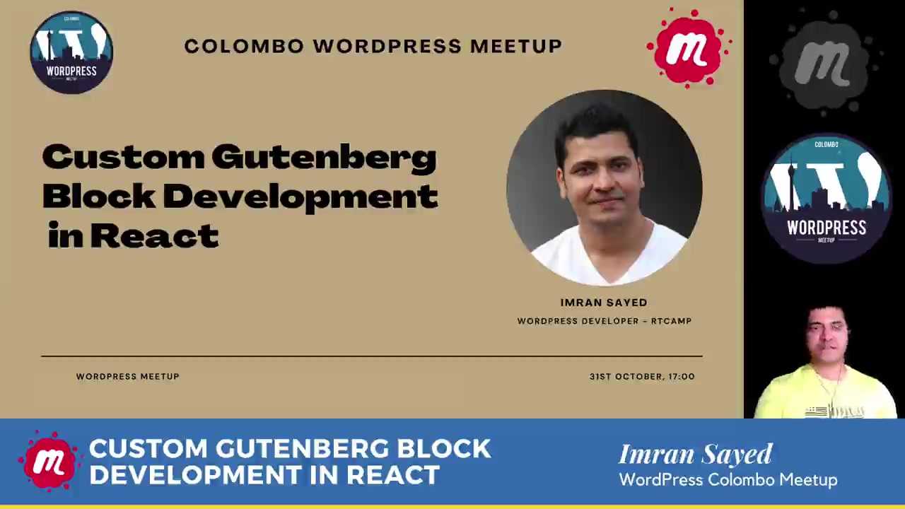 Imran Sayed : Custom Gutenberg Block Development In React