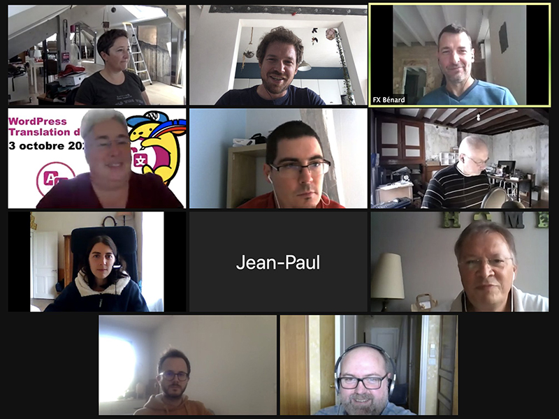 A group of 11 translators contributing towards French mini events.