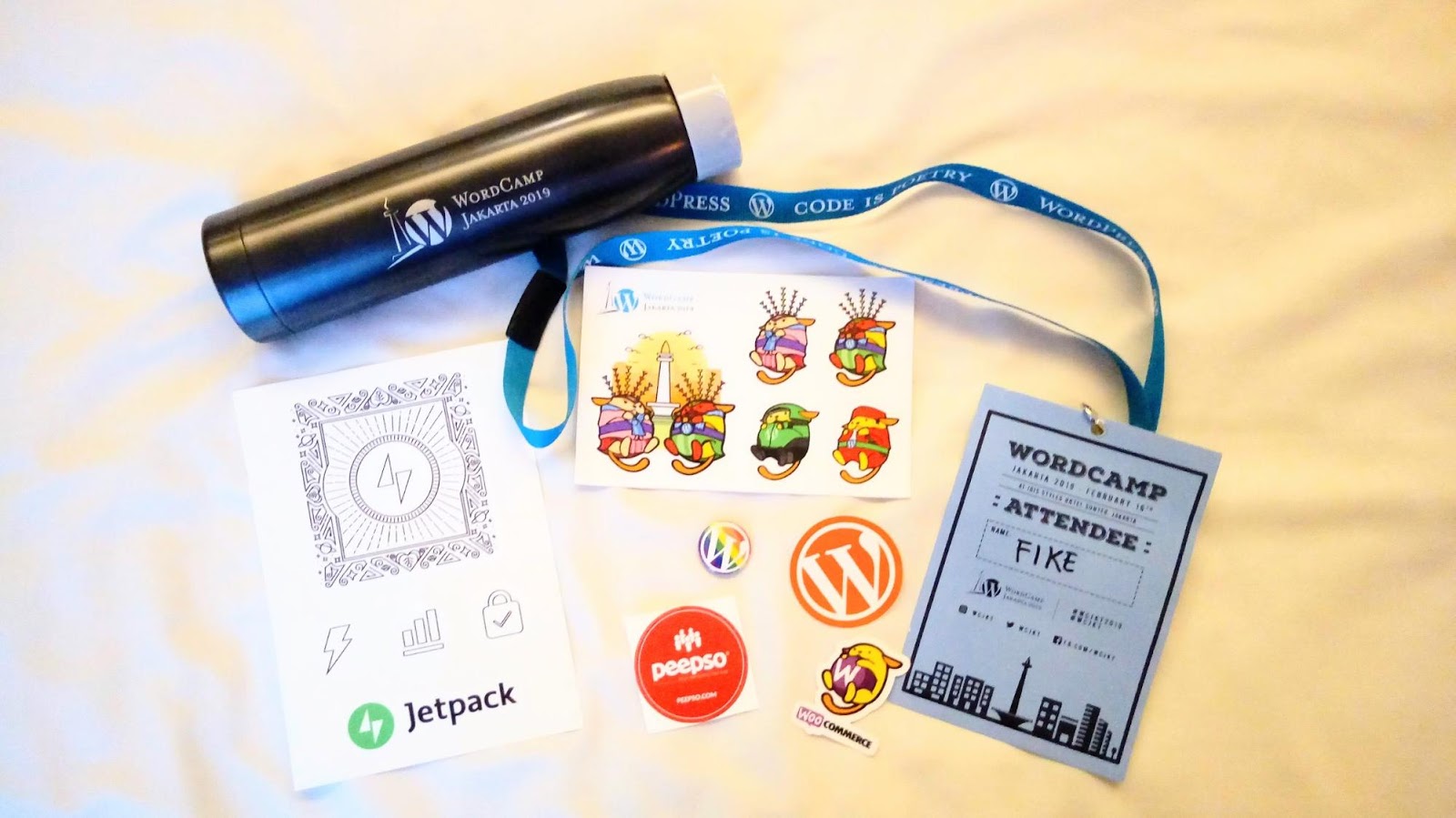 WordCamp swag