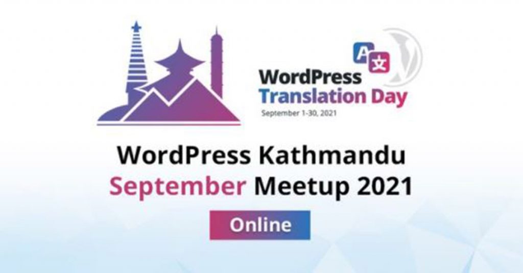 The banner for WordPress Kathmandu's mini-translation event.