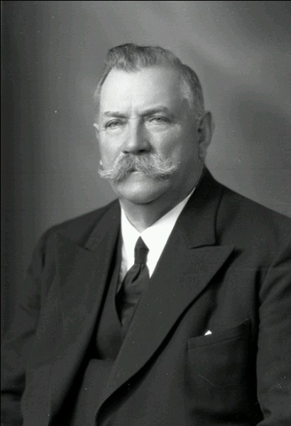 Johan Åsenius 1934. Fotograf okänd.