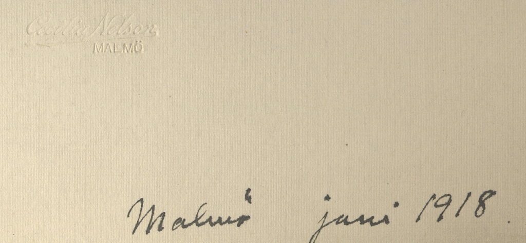 Texten Malmö juni 1918.