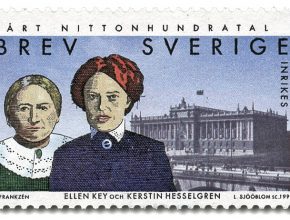 Ellen Key och Kerstin Hesselgren på frimärke