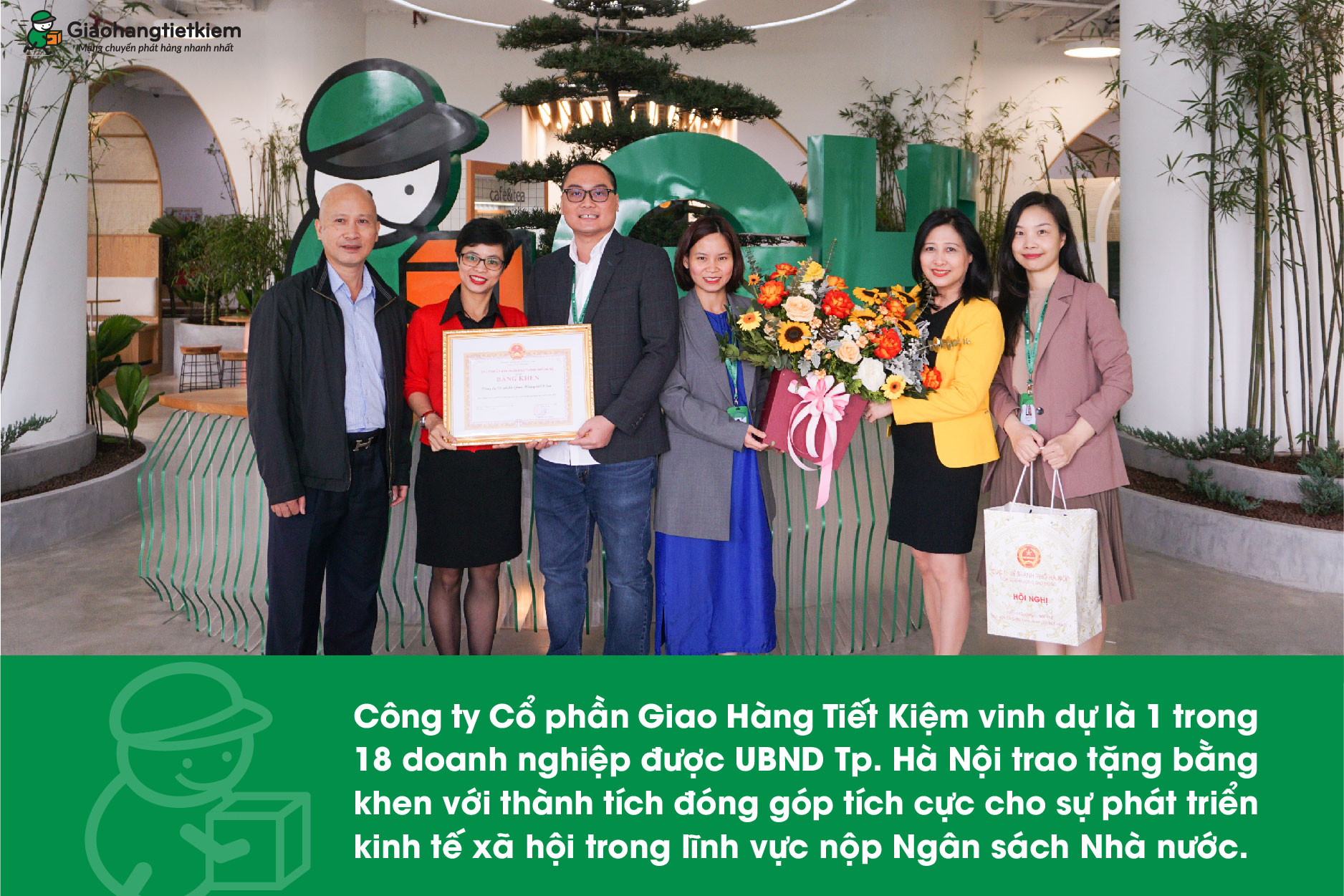 Giaohangtietkiem nhận bằng khen thuế năm 2019