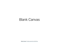 Blank Canvas